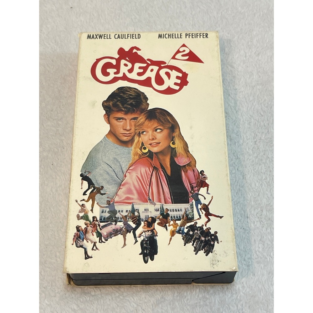 Grease 2 VHS 1990 Paramount Pictures Michelle Pfeiffer Maxwell Caulfield Musical